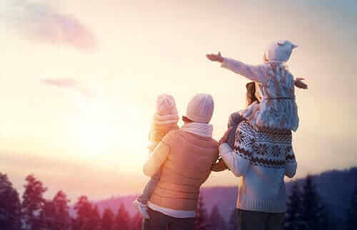 a family participates in a family therapy program denver hike