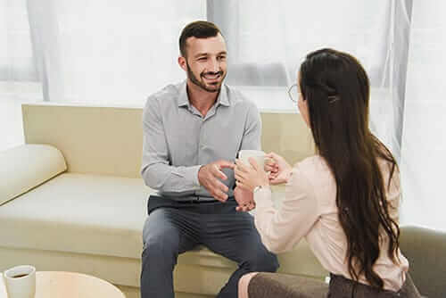 A Man Participates in an Individual Counseling Program