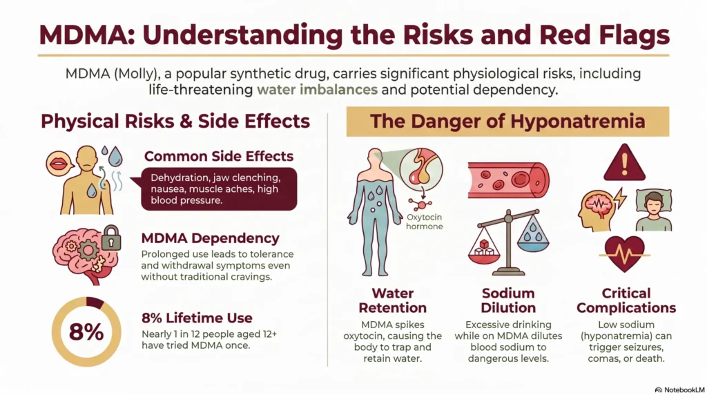 Infographic titled "Understanding Sex Addiction: More Than Just Desire" showing sex addiction affects around 6-8% of US adults or 24 million people, signs including loss of behavioral control and a shame cycle of guilt followed by continued compulsive activity, and root causes including biological factors, trauma and history, and stress and coping.